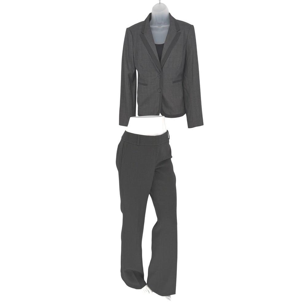 LOFT Julie Boot Cut Trousers Charcoal Gray Women's 6 Career Pants Academia 98-07 - Picture 5 of 13